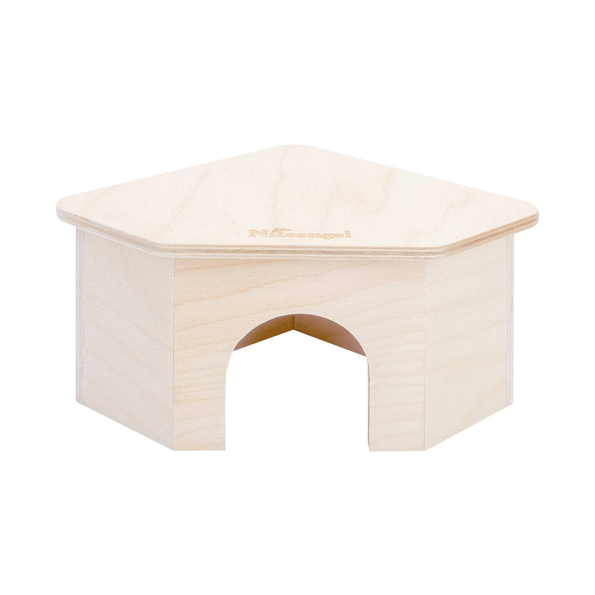 Niteangel Hamster House for Hamsters Gerbils Mice or Similar-Sized Pets (Triangle-Shaped Hamster Hut)