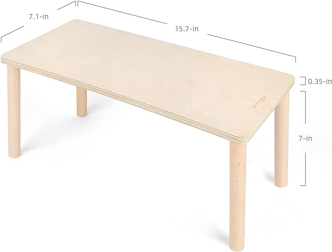 Niteangel Hamsterplattform aus Birkenholz für Futternapf, Trinkflasche und weiteres Käfigzubehör für Kleintiere