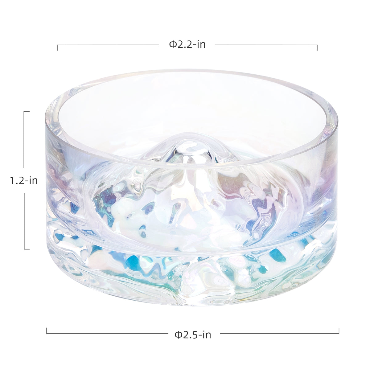Niteangel Hamster Feeding & Water Bowls - Small Animal Glass Drinking Bowls for Dwarf Syrian Hamsters Gerbils Mice Rats or Other Similar-Sized Small Pets